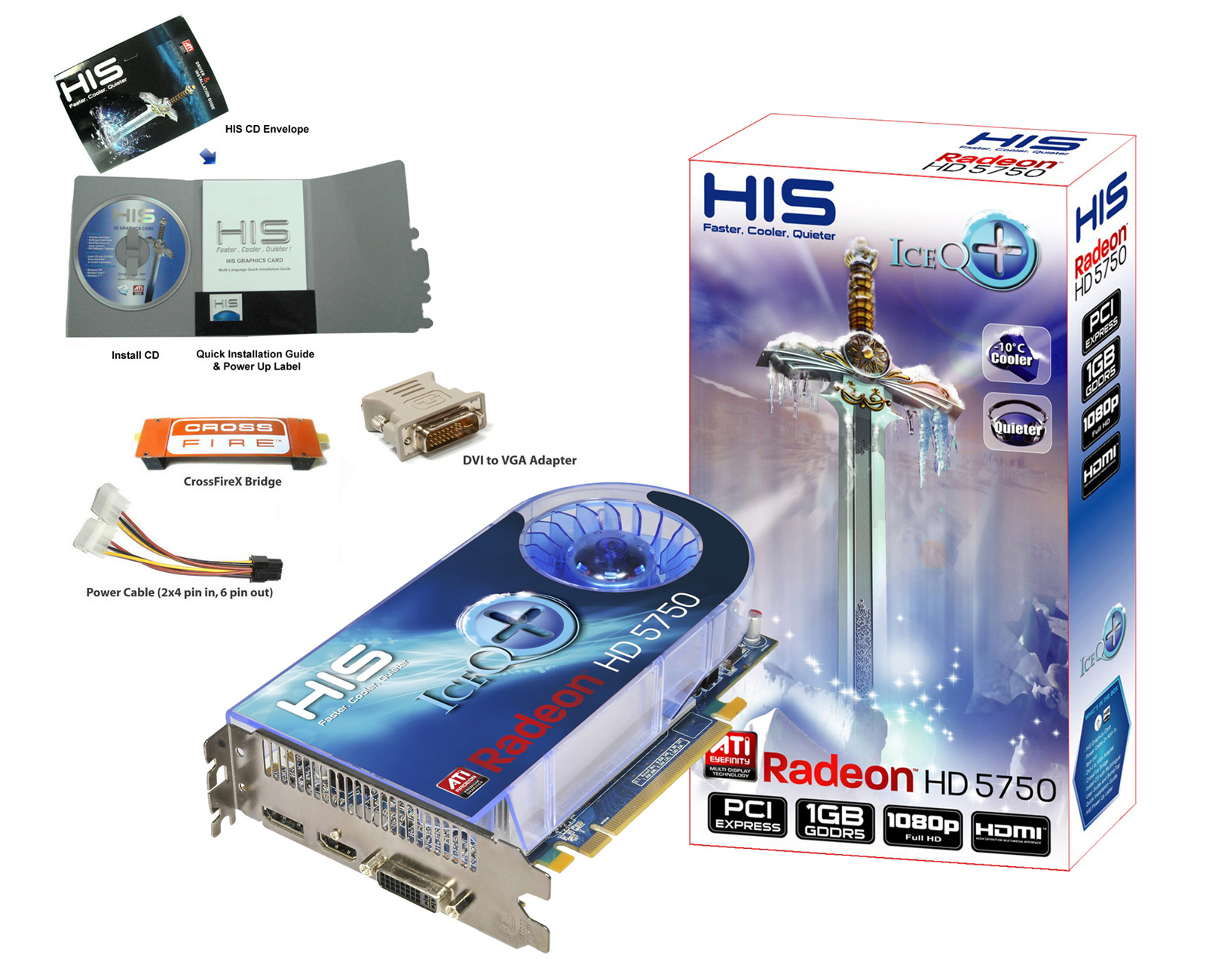 HIS HD 5750 IceQ+ 1GB (128bit) GDDR5 